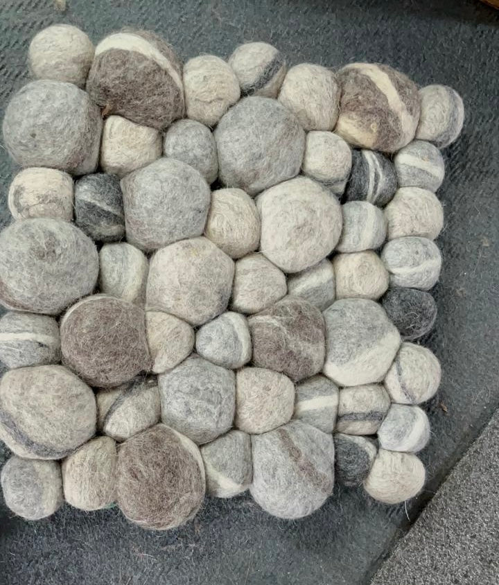 Felt Rug-Felt Pebble Design Rug-Felt Rocks-Free Shipping