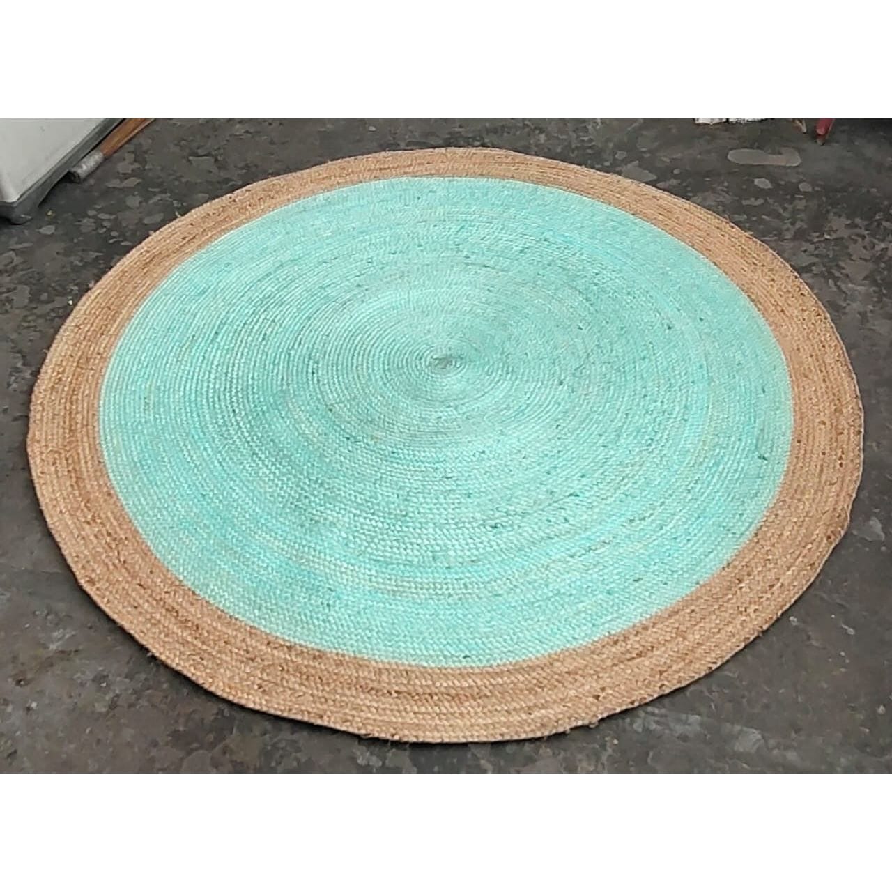 Yellow Gold Jute Round Rug Jute Area Rug Hand Made Natural Jute Rug Bohemian Yoga Eco friendly Rugs Hallway Rug
